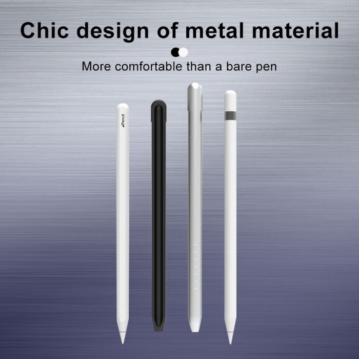 Funda protectora de lápiz óptico antideslizante mate de metal para Apple Pencil 2