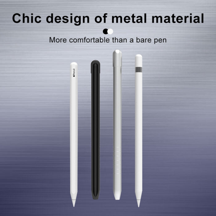 Funda protectora de lápiz óptico antideslizante mate de metal para Apple Pencil 1
