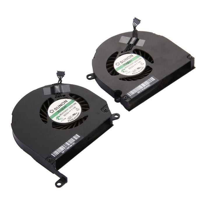 1 par para ventiladores de refrigeración Macbook Pro de 15,4 pulgadas (2009 - 2011) A1286 / MB985 / MC721 / MC371 (izquierda + derecha), A1286
