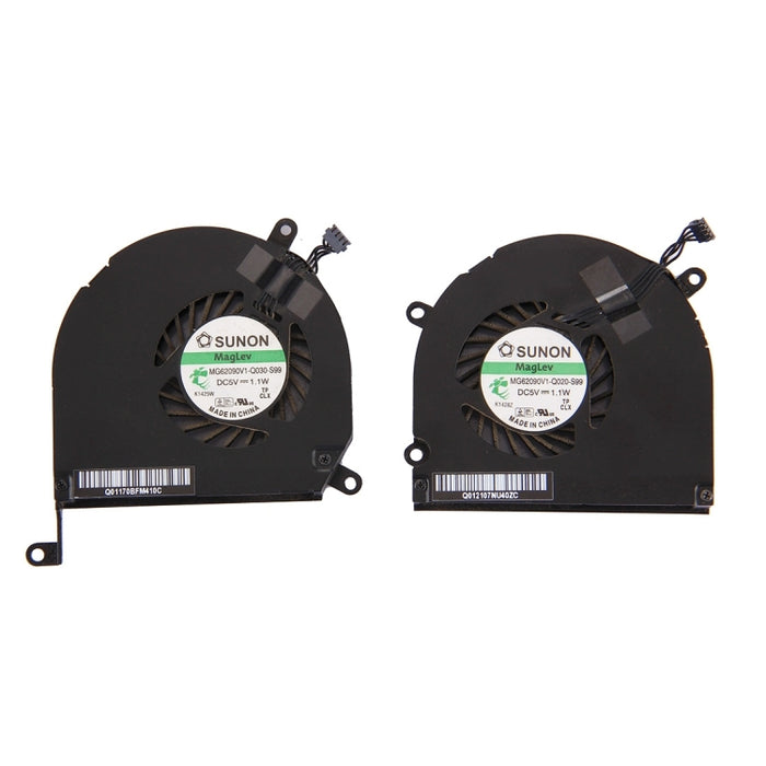 1 par para ventiladores de refrigeración Macbook Pro de 15,4 pulgadas (2009 - 2011) A1286 / MB985 / MC721 / MC371 (izquierda + derecha), A1286