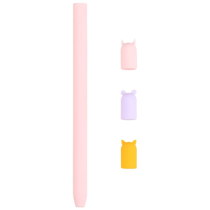 Funda protectora de silicona con dibujos animados de lápiz óptico 4 en 1 para Apple Pencil 1