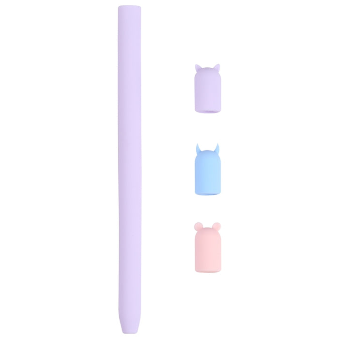Funda protectora de silicona con dibujos animados de lápiz óptico 4 en 1 para Apple Pencil 1