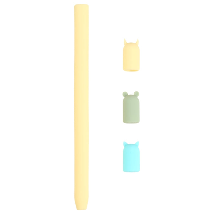 Funda protectora de silicona con dibujos animados de lápiz óptico 4 en 1 para Apple Pencil 1