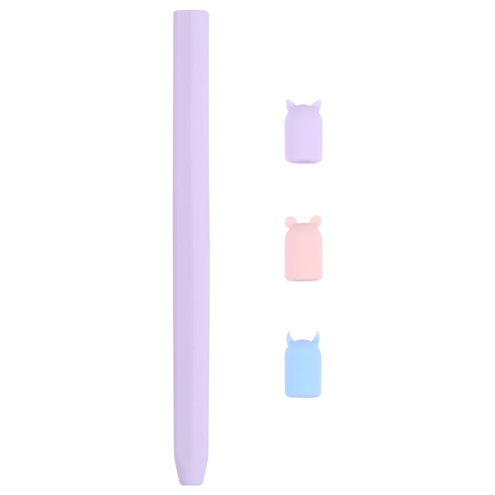 Funda protectora de silicona con dibujos animados de lápiz óptico 4 en 1 para Apple Pencil 2