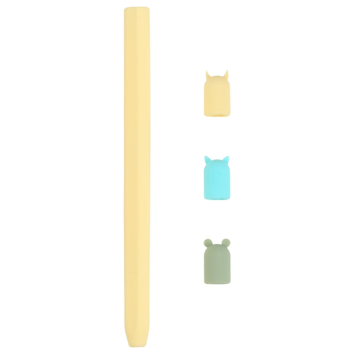 Funda protectora de silicona con dibujos animados de lápiz óptico 4 en 1 para Apple Pencil 2