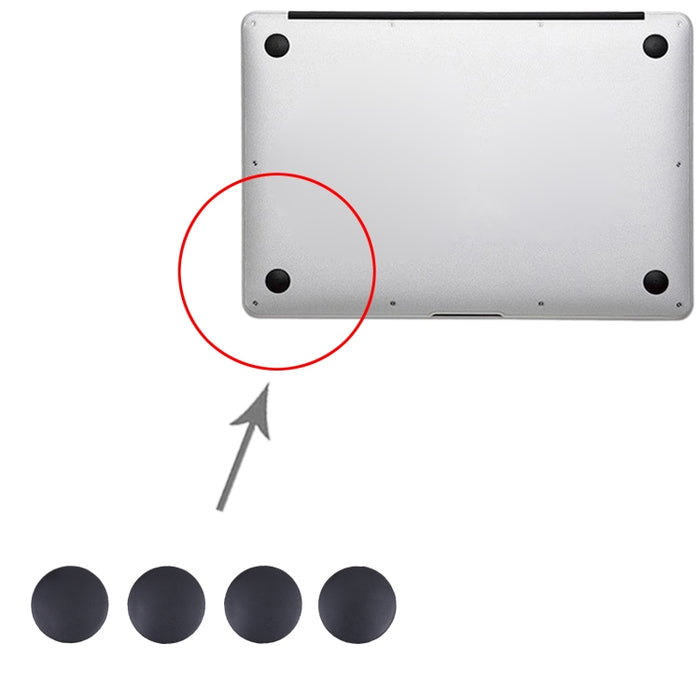 4 PCS Base antideslizante Alfombrilla de enfriamiento de goma Pies para Apple MacBook Air 13 pulgadas A1932, Air 13 inch A1932
