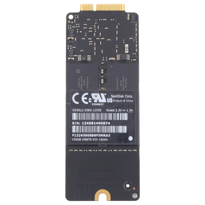 Unidad de estado sólido SSD de 256G para MacBook Pro A1425 A1398 2012-2013, For A1425 A1398 256G