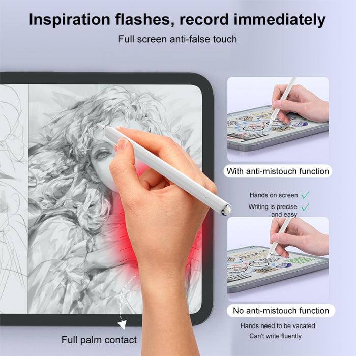 Lápiz óptico capacitivo con sensor de presión de inclinación Mutural P-950B con rechazo de palma para iPad 2018 o posterior