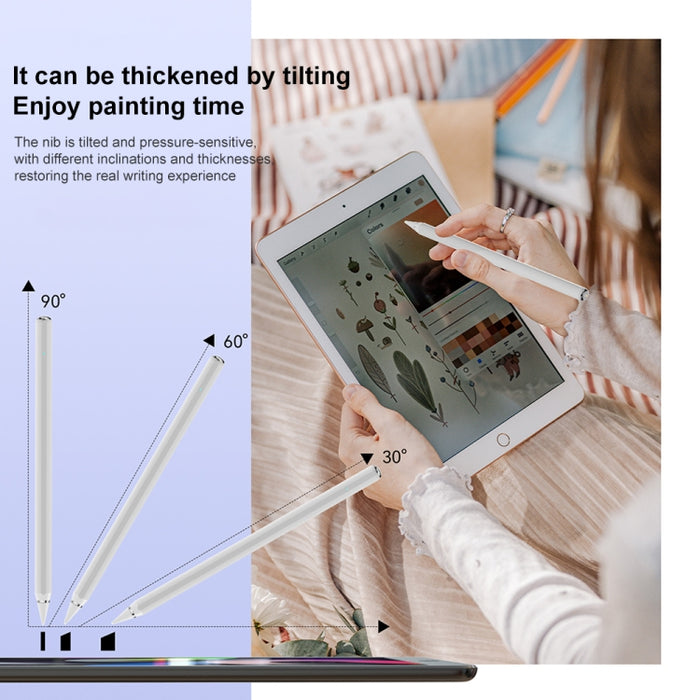 Lápiz óptico capacitivo con sensor de presión de inclinación Mutural P-950B con rechazo de palma para iPad 2018 o posterior
