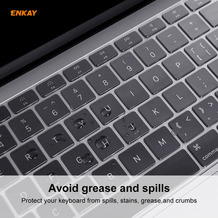 ENKAY Funda protectora de teclado de TPU para MacBook Air de 13,3 pulgadas A1932 (2018), versión UE