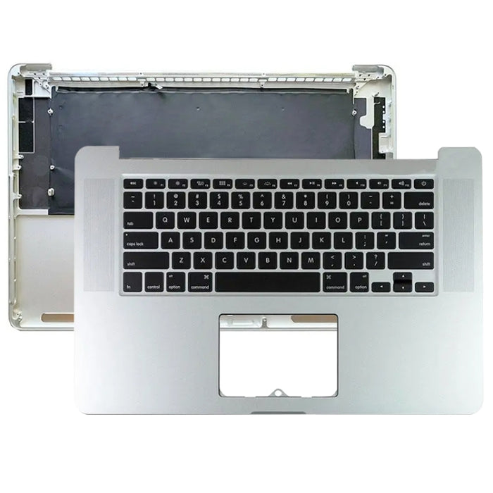 Para Macbook Pro 15 A1398 2013 2014 Teclado estadounidense con carcasa C, A1398 2013 2014(US Edition)