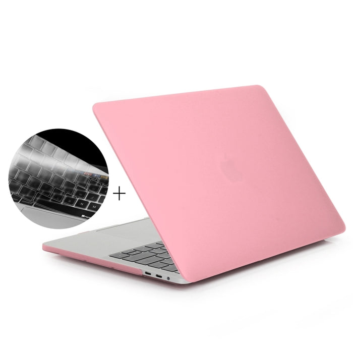 ENKAY Hat-Prince 2 en 1 Estuche protector de plástico rígido esmerilado + Funda protectora de teclado de TPU ultrafina versión de EE. UU. para el nuevo MacBook Pro 2016 de 13,3 pulgadas con barra táctil (A1706)