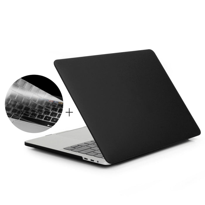 ENKAY Hat-Prince 2 en 1 Estuche protector de plástico rígido esmerilado + Funda protectora de teclado de TPU ultrafina versión de EE. UU. para el nuevo MacBook Pro 2016 de 15,4 pulgadas con barra táctil (A1707)