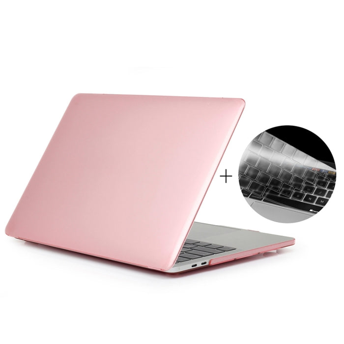 ENKAY Hat-Prince 2 en 1 Estuche protector de plástico rígido de cristal + Funda protectora de teclado de TPU ultrafina versión de EE. UU. para el nuevo MacBook Pro 2016 de 13,3 pulgadas sin barra táctil (A1708)