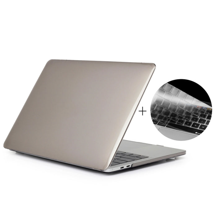 ENKAY Hat-Prince 2 en 1 Estuche protector de plástico rígido de cristal + Funda protectora de teclado de TPU ultrafina versión de EE. UU. para el nuevo MacBook Pro 2016 de 15,4 pulgadas con barra táctil (A1707)
