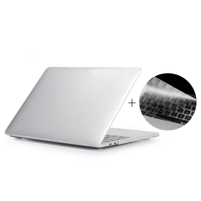 ENKAY Hat-Prince 2 en 1 Estuche protector de plástico rígido de cristal + Funda protectora de teclado de TPU ultrafina versión de EE. UU. para el nuevo MacBook Pro 2016 de 15,4 pulgadas con barra táctil (A1707)