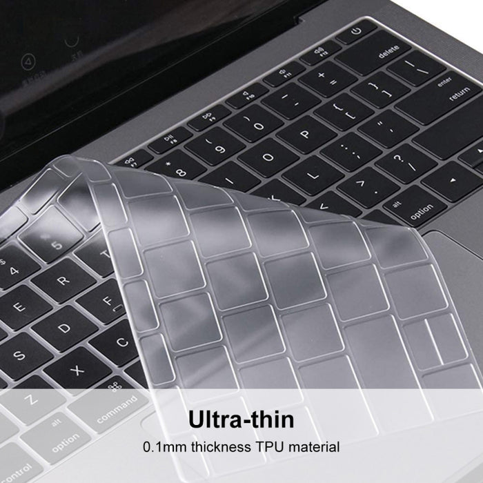 ENKAY Funda protectora de teclado de TPU para MacBook Pro con barra táctil de 13,3 pulgadas (A1706/A1989/A2159) /15,4 pulgadas (A1707/A1990) Versión europea