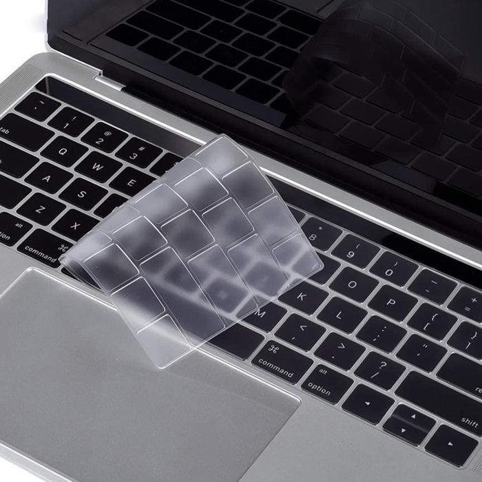 ENKAY Funda protectora de teclado de TPU para MacBook Pro con barra táctil de 13,3 pulgadas (A1706/A1989/A2159) /15,4 pulgadas (A1707/A1990) Versión europea