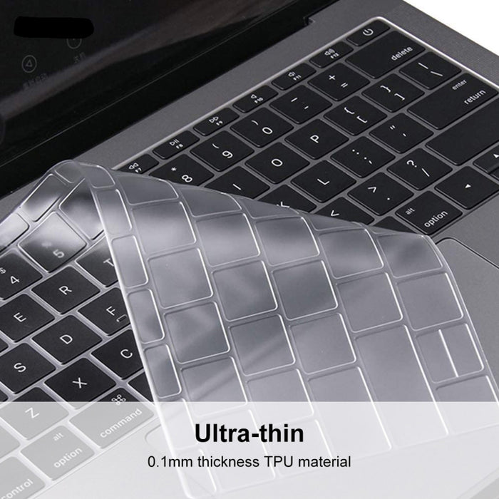ENKAY Funda protectora de teclado de TPU para MacBook 2015 de 12 pulgadas (A1534) / MacBook Pro de 13,3 pulgadas sin barra táctil (A1708), versión europea