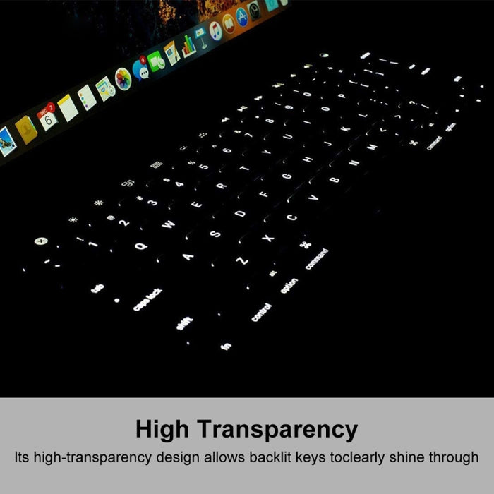 ENKAY Funda protectora de teclado de TPU para MacBook 2015 de 12 pulgadas (A1534) / MacBook Pro de 13,3 pulgadas sin barra táctil (A1708), versión europea