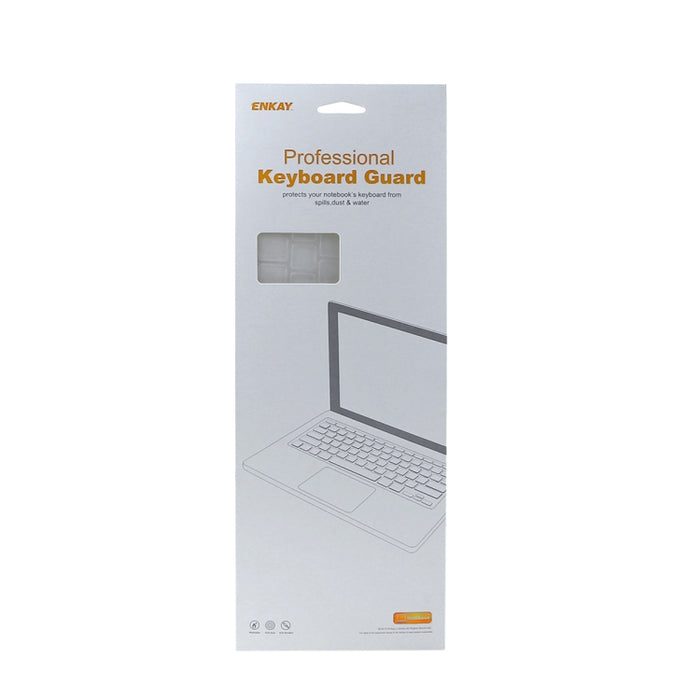 ENKAY Funda protectora de teclado de TPU para MacBook 2015 de 12 pulgadas (A1534) / MacBook Pro de 13,3 pulgadas sin barra táctil (A1708), versión europea