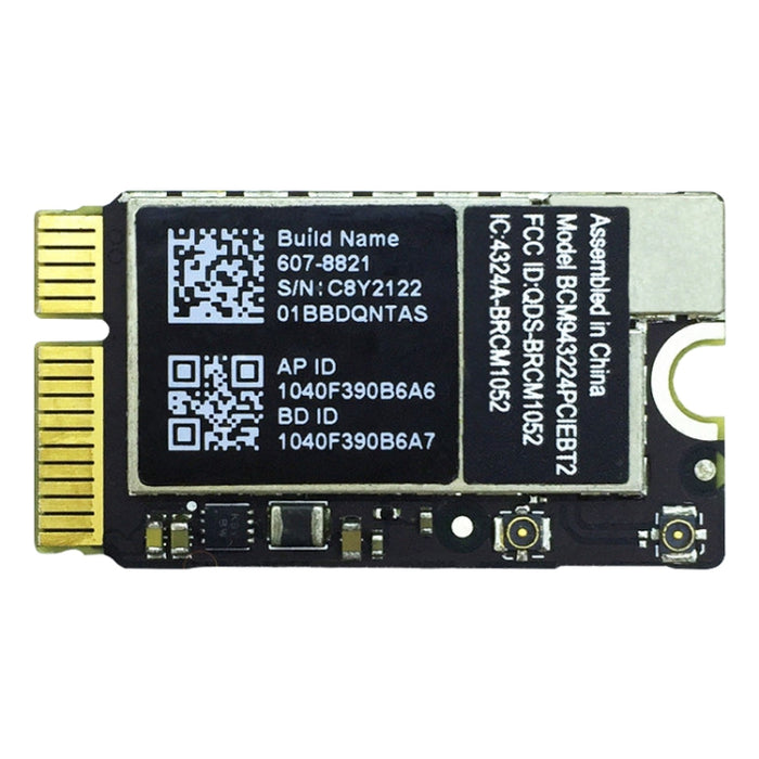 Módulo de red WiFi y Bluetooth para Macbook Air 13,3 pulgadas A1369 (2010-2011) y 11,6 pulgadas A1370 (2010-2011) y A1465 (2012), A1369 / A1370 / A1465 2010-2012