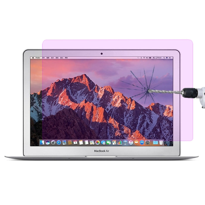 Película de vidrio templado a prueba de explosiones anti-rayos azules de dureza superficial 9H para MacBook Air de 13,3 pulgadas (A1369 / A1466)