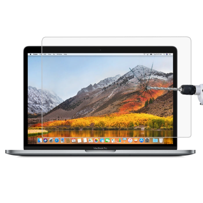 Película de vidrio templado a prueba de explosiones HD de dureza superficial 9H para MacBook Pro de 15,4 pulgadas (A1286)