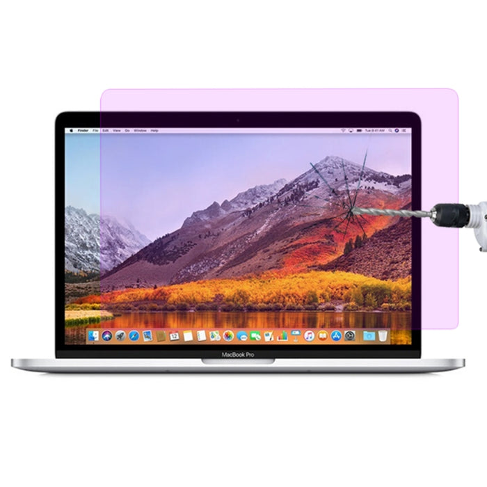 Película de vidrio templado a prueba de explosiones anti-rayos azules de dureza superficial 9H para Macbook Pro de 13,3 pulgadas con barra táctil (A1706)