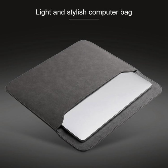 Bolsa interior para portátil de cuero mate horizontal 2 en 1 + bolsa de alimentación para MacBook Air de 11,6 pulgadas A1465 (2012 - 2015) / A1370 (2010 - 2011)