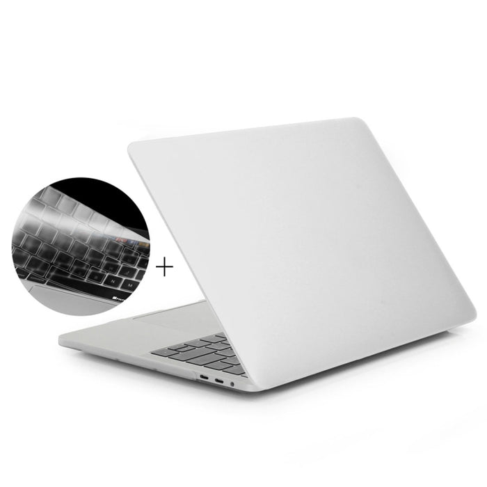 ENKAY Hat-Prince 2 en 1 Funda protectora de plástico rígido esmerilado + Funda protectora de teclado de TPU ultrafina versión europea para MacBook Pro 2016 de 15,4 pulgadas con barra táctil (A1707)