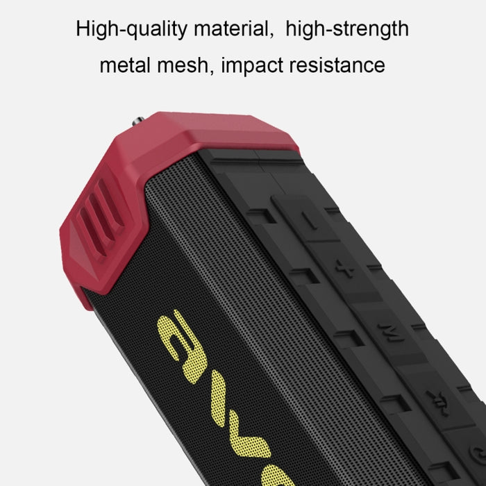 Wei Y280 IPX4 Altavoz Bluetooth Power Bank con graves mejorados, micrófono incorporado, compatible con tarjeta FM/USB/TF/AUX