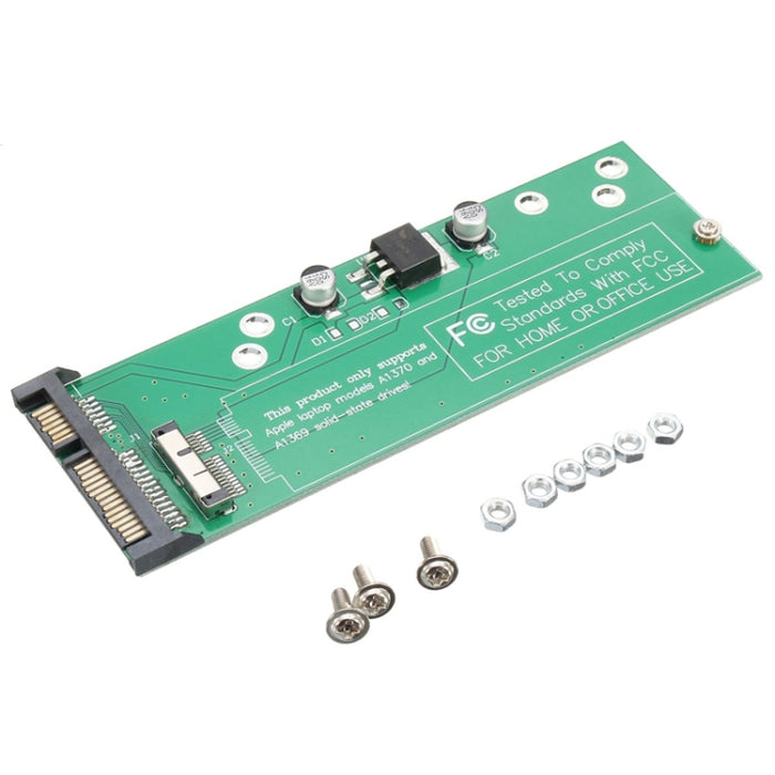 Adaptador de unidad de disco duro de 12 + 6 pines a SATA, tarjeta convertidora de adaptador SSD de 22 pines para Apple MacBook Air 2010 2011, HDD To SATA SSD