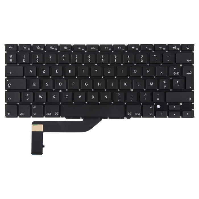 Para Macbook Pro Retina 15 pulgadas A1398 2012 2013 2014 2015 Teclado versión francesa del Reino Unido, A1398 2012 2013 2014 2015 (UK French Version)