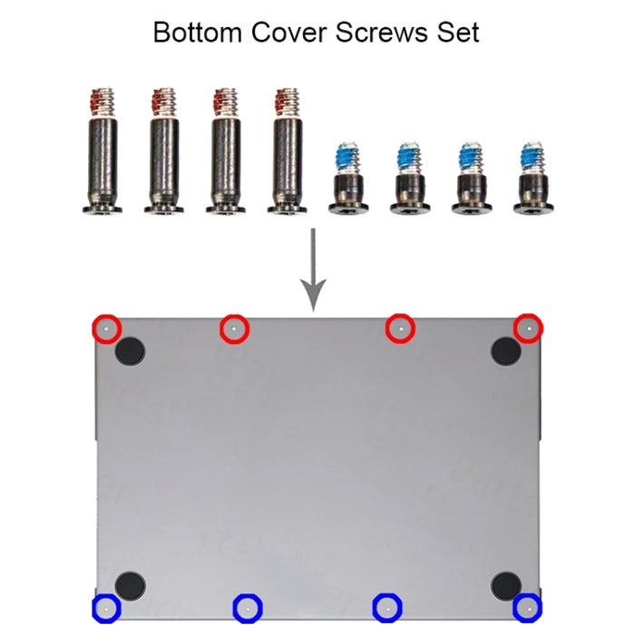 Juego de tornillos de cubierta inferior para MacBook Pro Retina M3 14 16 A2918 A2991 A2992, A2918 A2991 A2992