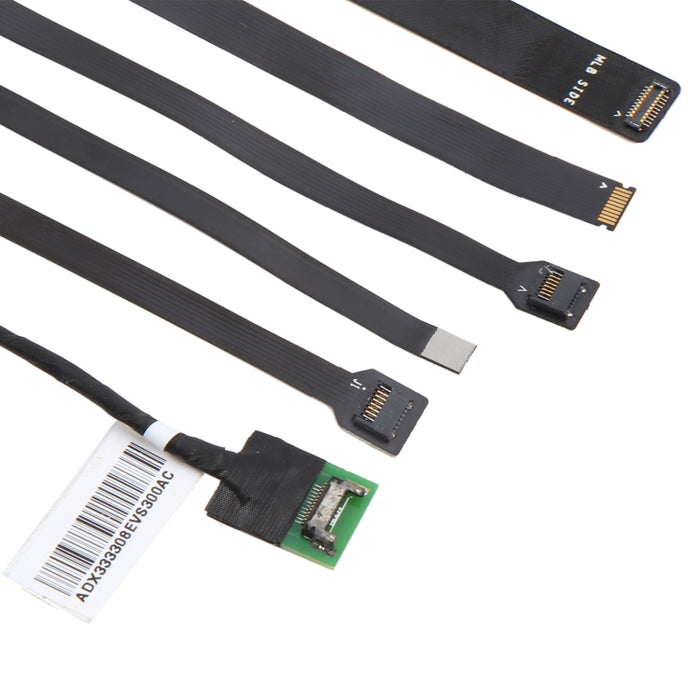 Cable flexible de prueba de extensión de botón de huella dactilar para MacBook serie 6 en 1 con conector de audio, batería, micrófono, altavoz, cámara y encendido, For MacBook Series