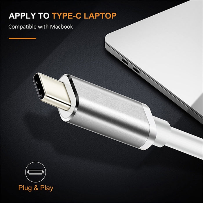 Convertidor USB-C / Type-C 3.1 macho a DP hembra HD, longitud: 12 cm