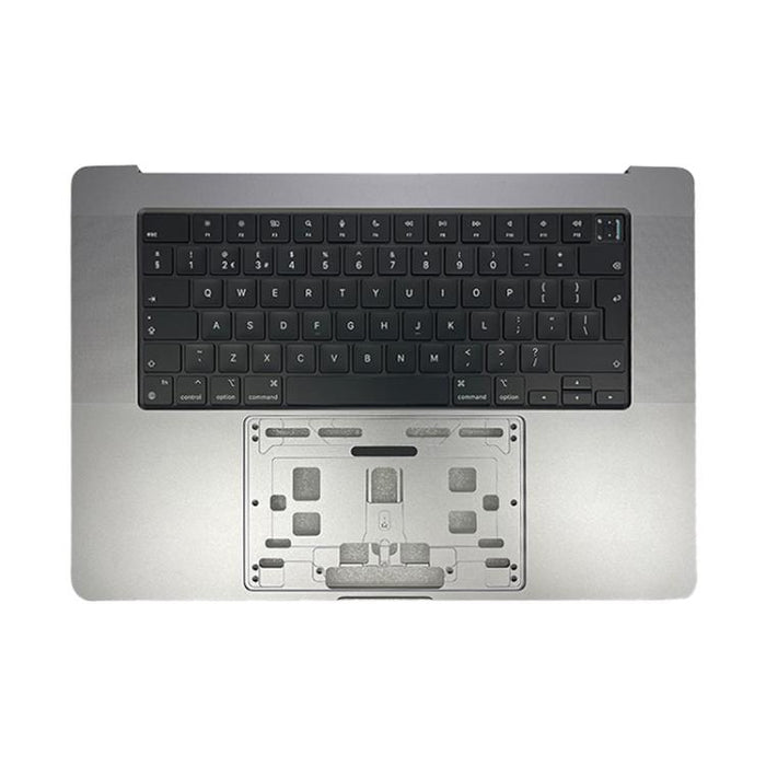Para MacBook Pro 16 pulgadas 2023 A2780 Versión de retroceso grande Teclado británico con carcasa C, A2780 2023 (Grey), A2780 2023 (Silver)