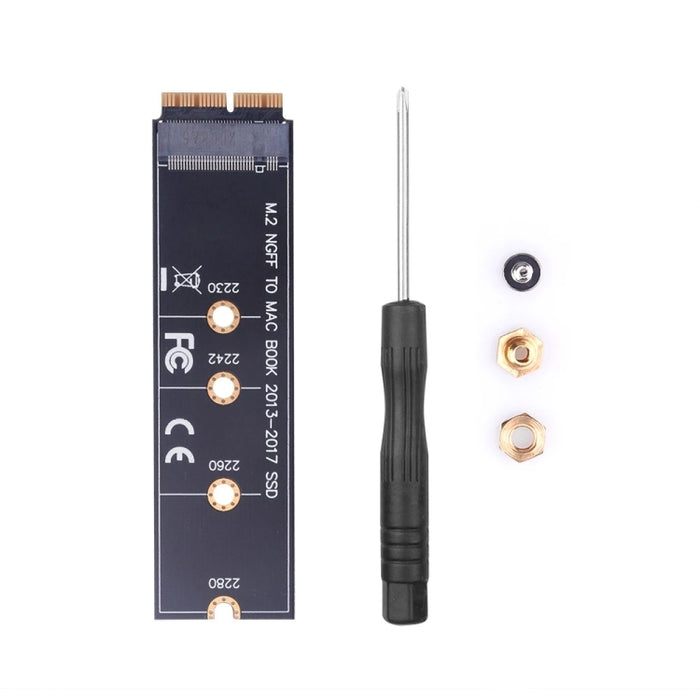 M.2 PCIE NVME SSD a Mac Book Air Pro 2013-2017 Placa adaptadora de disco duro SSD para A1465 A1466 A1398 A1502, M.2 PCIE NVME SSD to SSD