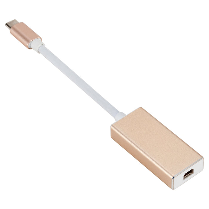 Convertidor USB-C / Type-C 3.1 macho a Mini DP hembra HD, longitud: 12 cm
