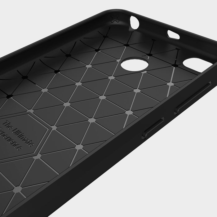 Para Xiaomi Redmi 4X Funda protectora de TPU a prueba de golpes con textura de fibra de carbono cepillada, For Redmi 4X, Redmi 4X