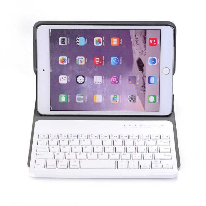 A03 para iPad mini 3/2/1 Funda universal ultrafina para tableta con tapa horizontal ABS + teclado Bluetooth