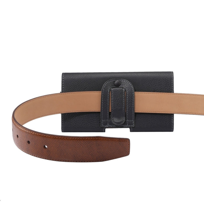 Funda de cuero PU con tapa vertical con textura Litchi universal / riñonera para Xiaomi y teléfono inteligente de 6,4 pulgadas