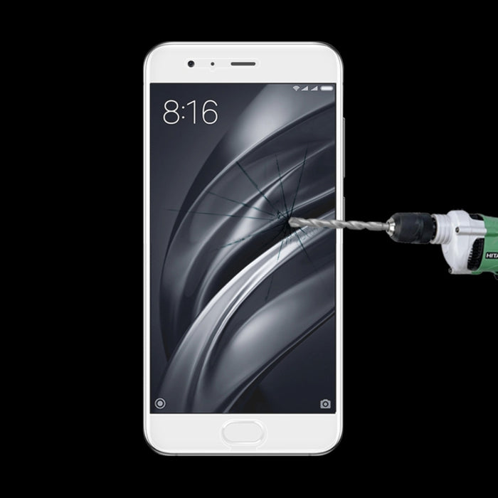 Para Xiaomi Mi 6 0.26mm 9H Dureza superficial Película de pantalla de vidrio templado de pantalla no completa a prueba de explosiones, For Mi 6