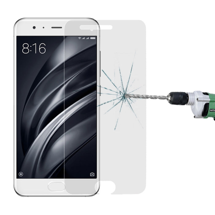 10 PCS para Xiaomi Mi 6 0.26mm 9H Dureza superficial Película de pantalla de vidrio templado de pantalla no completa a prueba de explosiones, For Mi 6