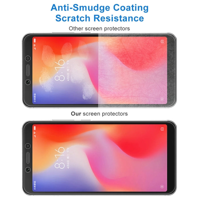 Película de vidrio templado 9H 2.5D de 0,26 mm para Xiaomi Redmi 6, For Redmi 6