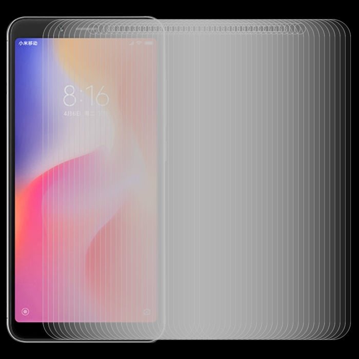 100 PCS 0.26mm 9H 2.5D Película de vidrio templado para Xiaomi Redmi 6, For Redmi 6