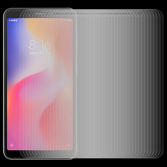 50 PCS 0.26mm 9H 2.5D Película de vidrio templado para Xiaomi Redmi 6A, sin paquete al por menor, For Redmi 6A (50 PCS)