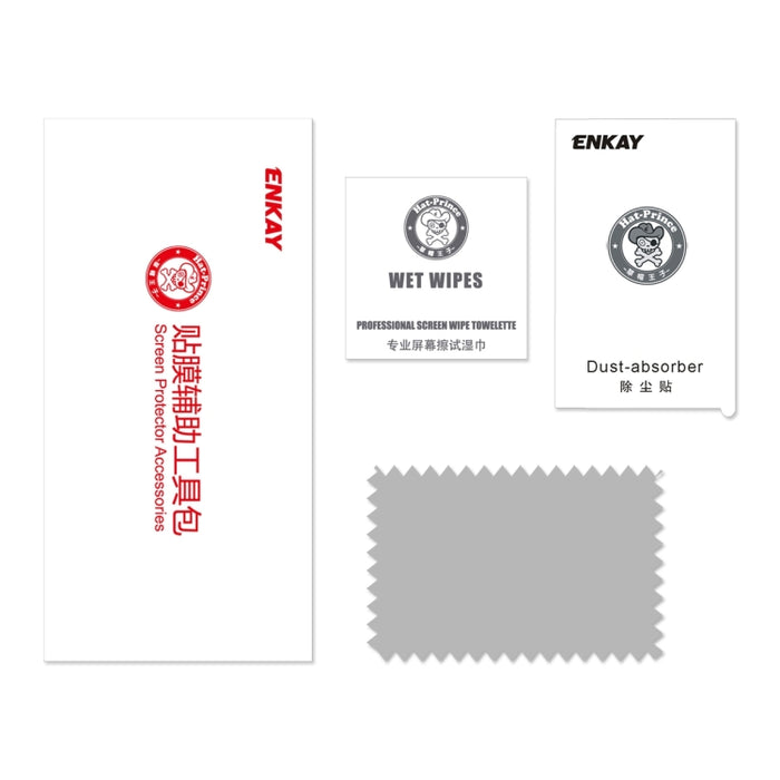 ENKAY Hat-Prince 0,33 mm 9H 2.5D Película protectora de vidrio templado con borde de arco para iPad mini 2019