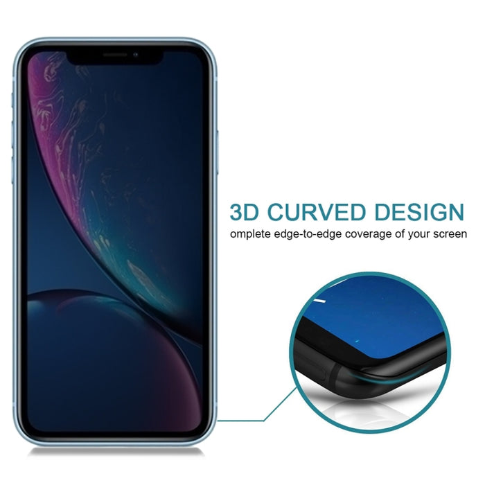 Para iPhone XR 0,4 mm 9H Dureza superficial Protector de pantalla antideslumbrante de privacidad de 180 grados
